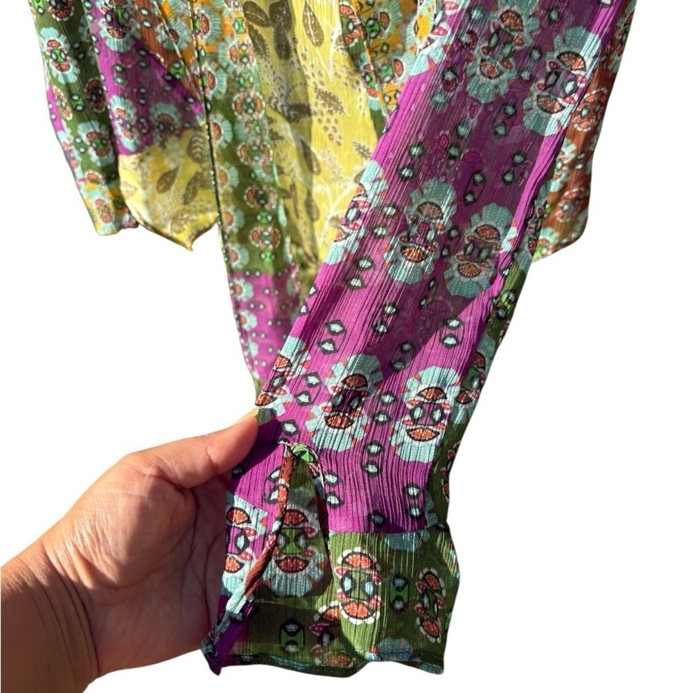 Zara Multicolor Geometric Pattern Top - Picture 6 of 7